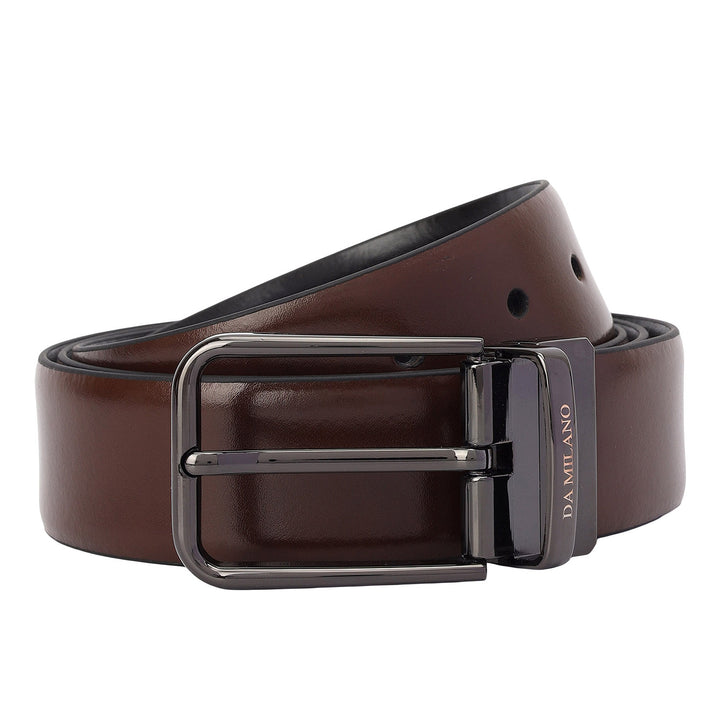 Walnut Plain Leather Mens Wallet & Belt Gift Set