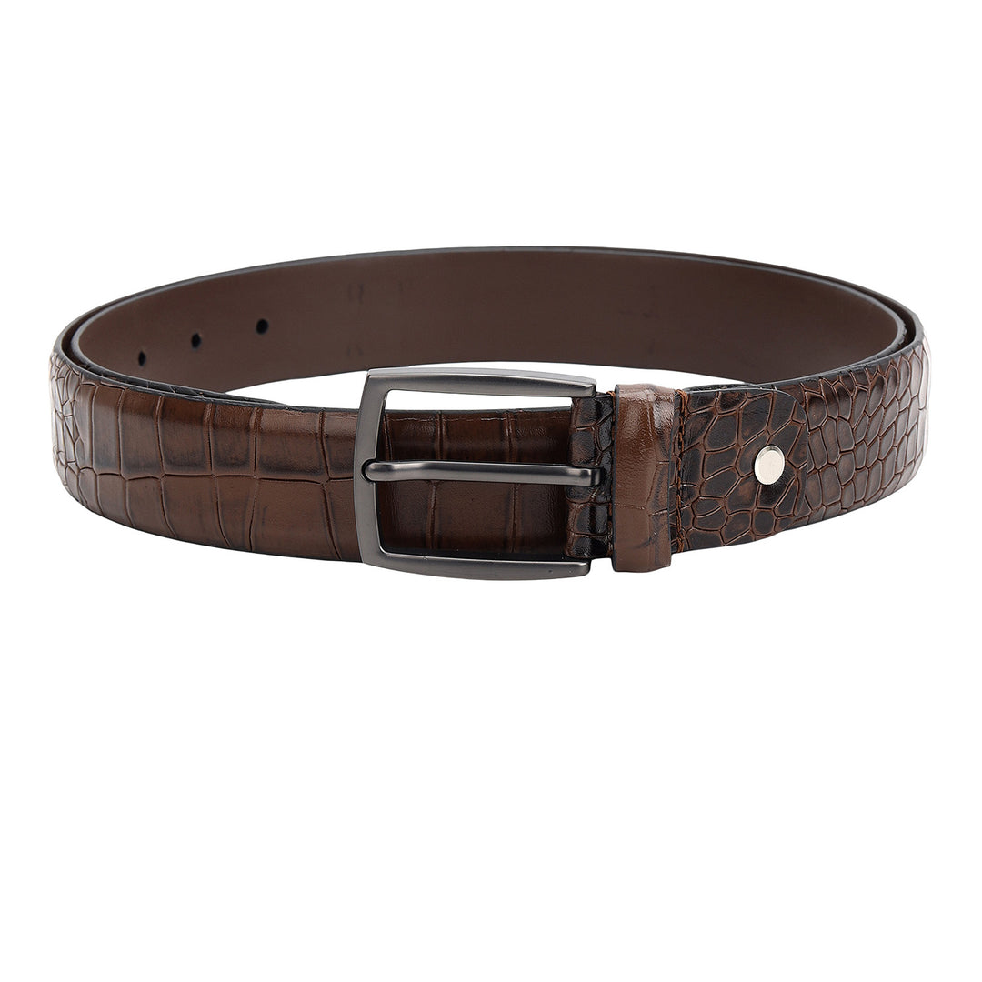 Croco Leather Gift Set - Walnut