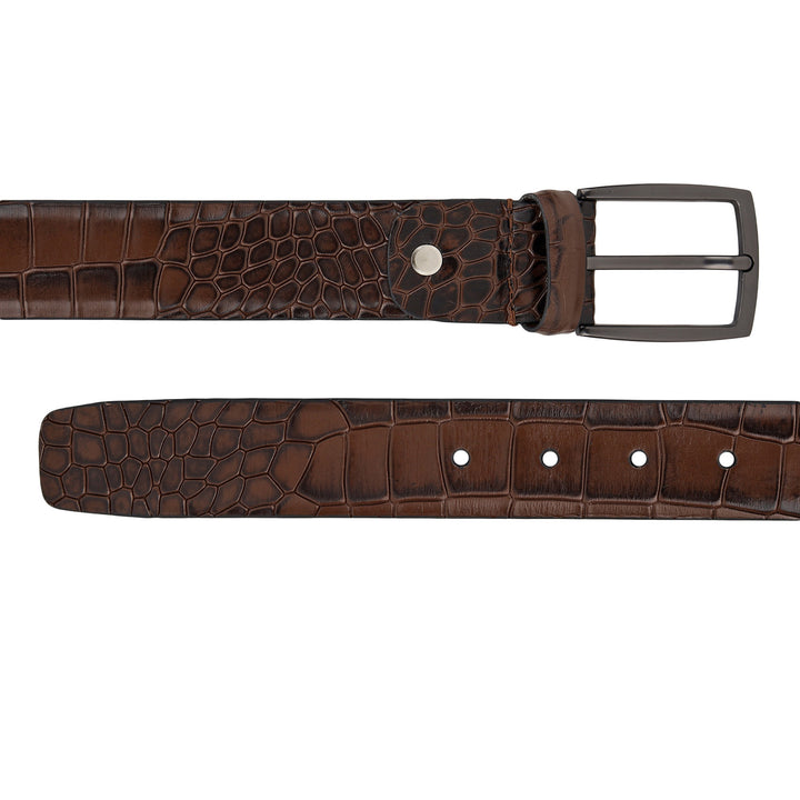 Croco Leather Gift Set - Walnut