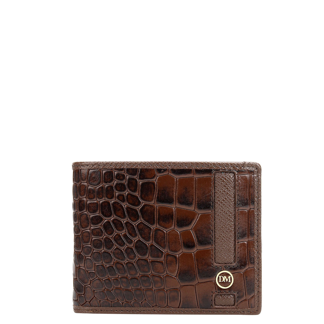 Croco Leather Gift Set - Walnut