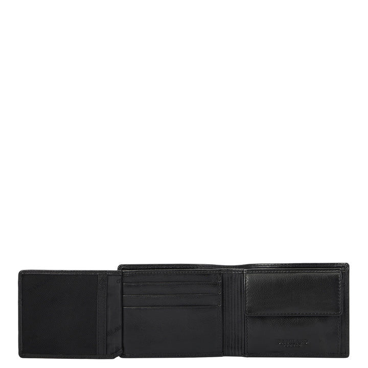 Mat-Emboss Leather Men's Gift Set - Black