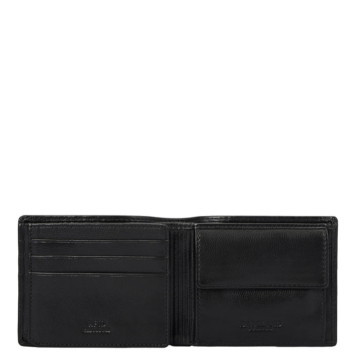Mat-Emboss Leather Men's Gift Set - Black