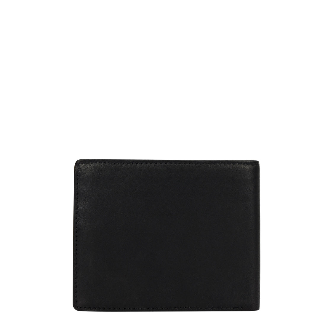 Plain Leather Men's Gift Set - Black