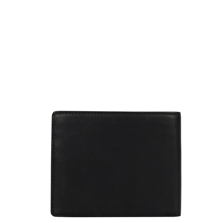 Plain Leather Men's Gift Set - Black