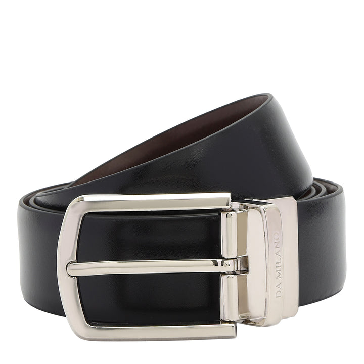 Plain Leather Men's Gift Set - Black