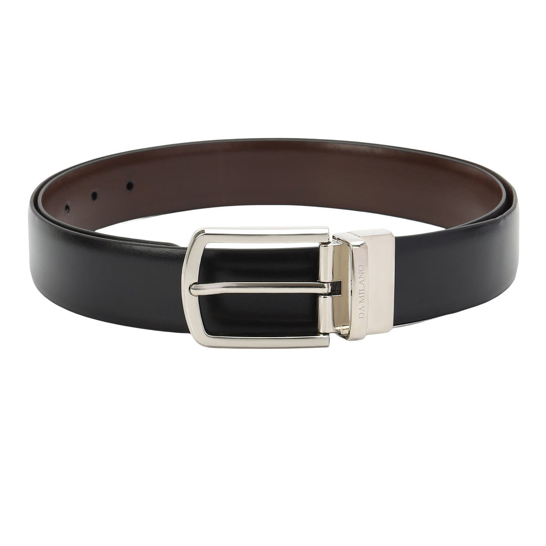 Plain Leather Men's Gift Set - Black