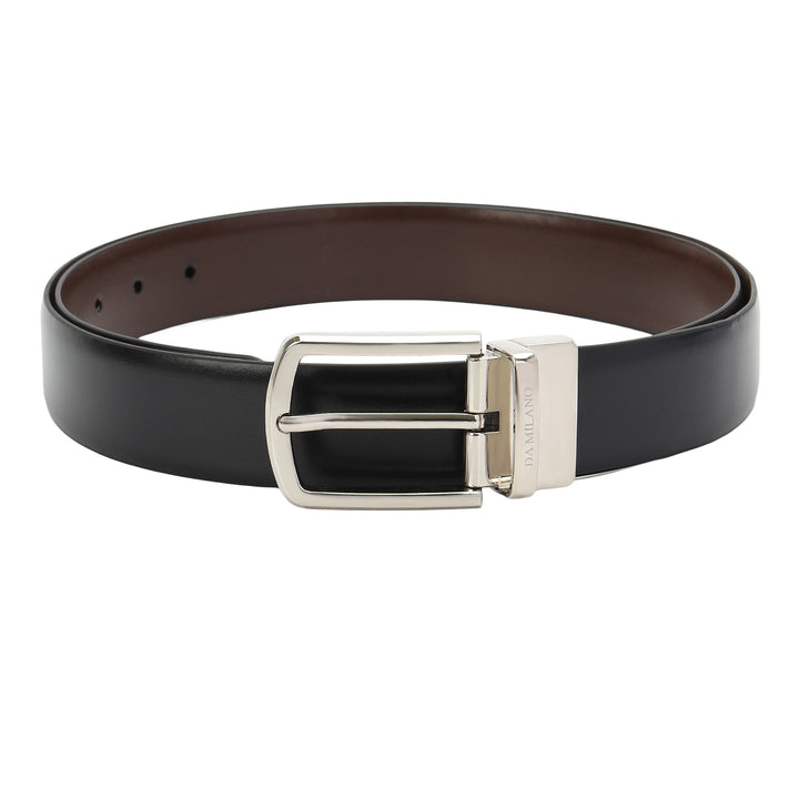 Plain Leather Men's Gift Set - Black