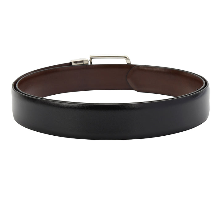 Plain Leather Men's Gift Set - Black