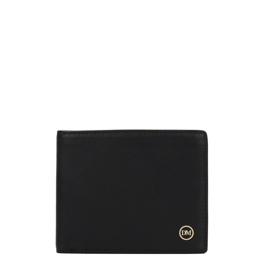 Plain Leather Men's Gift Set - Black