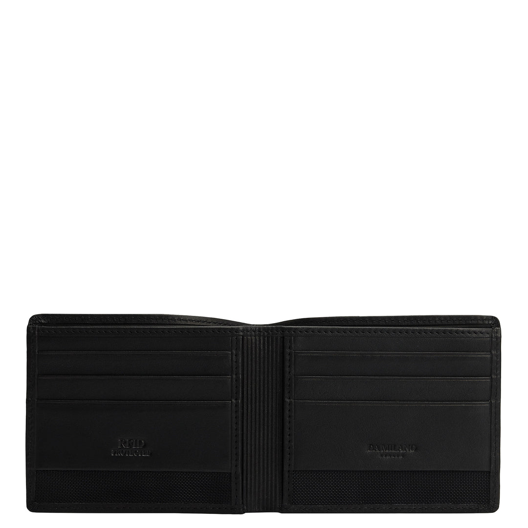 Plain Leather Men's Gift Set - Black
