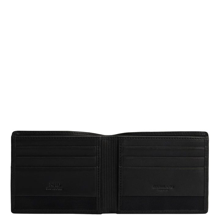 Plain Leather Men's Gift Set - Black