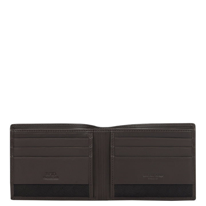 Plain Leather Men's Gift Set - Brown
