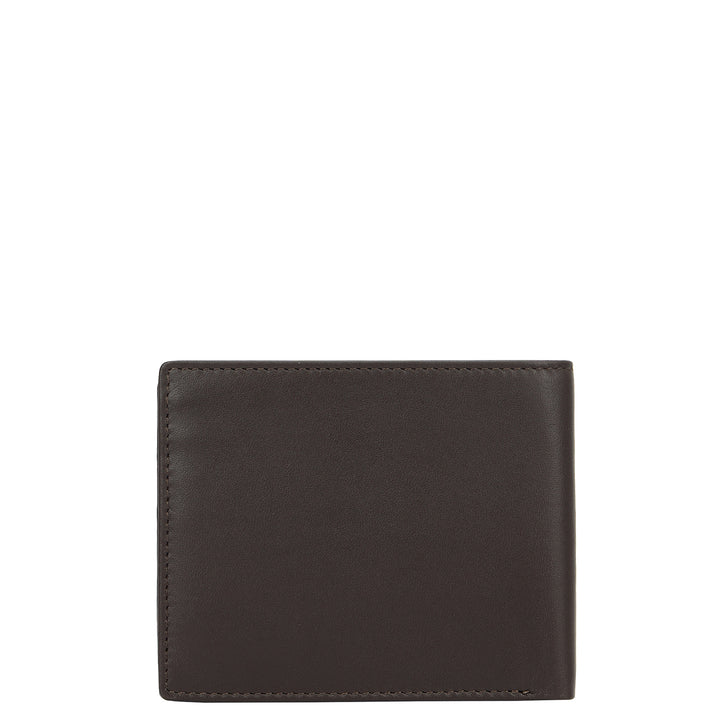 Plain Leather Men's Gift Set - Brown