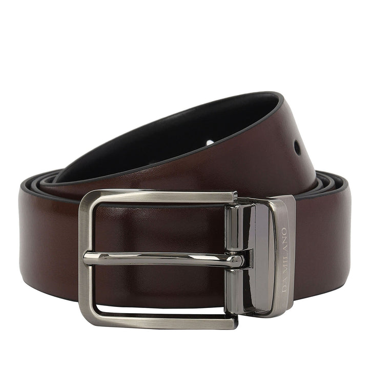 Plain Leather Men's Gift Set - Brown