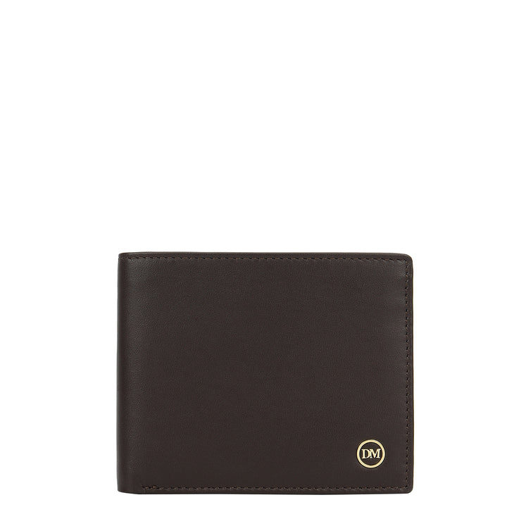 Plain Leather Men's Gift Set - Brown