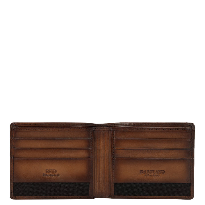 Embossed Leather Men's Gift Set - Cognac