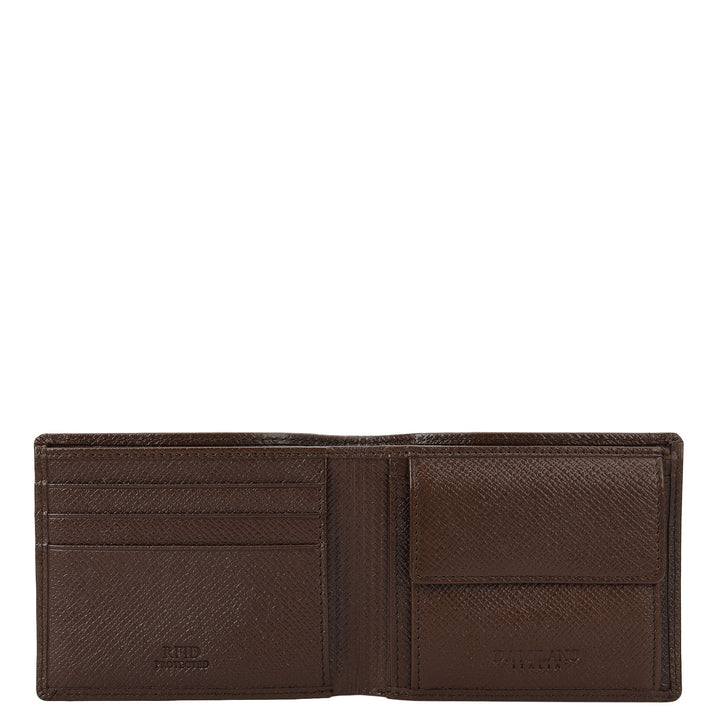Croco- Textured Leather Men's Gift Set - Walnut
