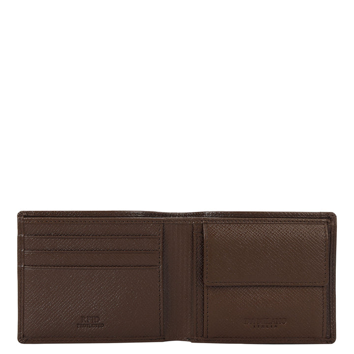 Croco- Textured Leather Men's Gift Set - Walnut