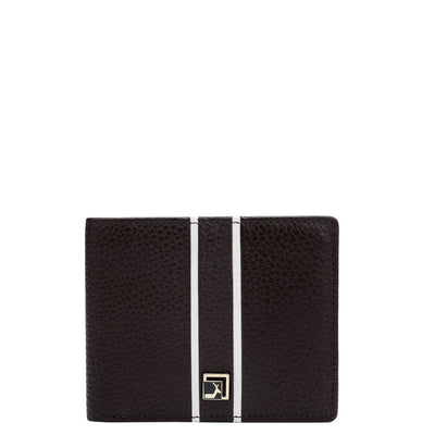 Chocolate Wax Leather Mens Wallet & Belt Gift Set