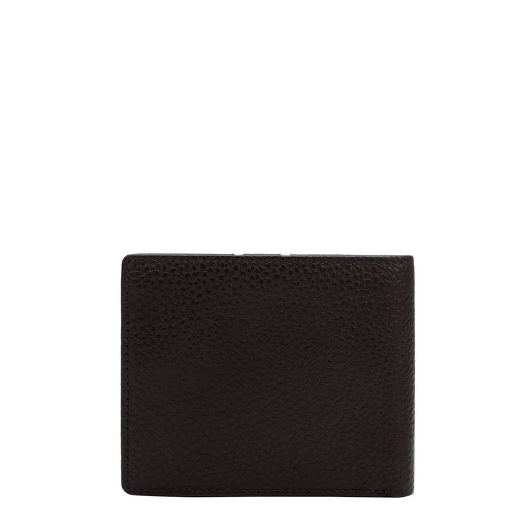 Chocolate Wax Leather Mens Wallet & Belt Gift Set