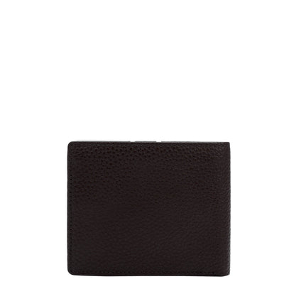 Chocolate Wax Leather Mens Wallet & Belt Gift Set