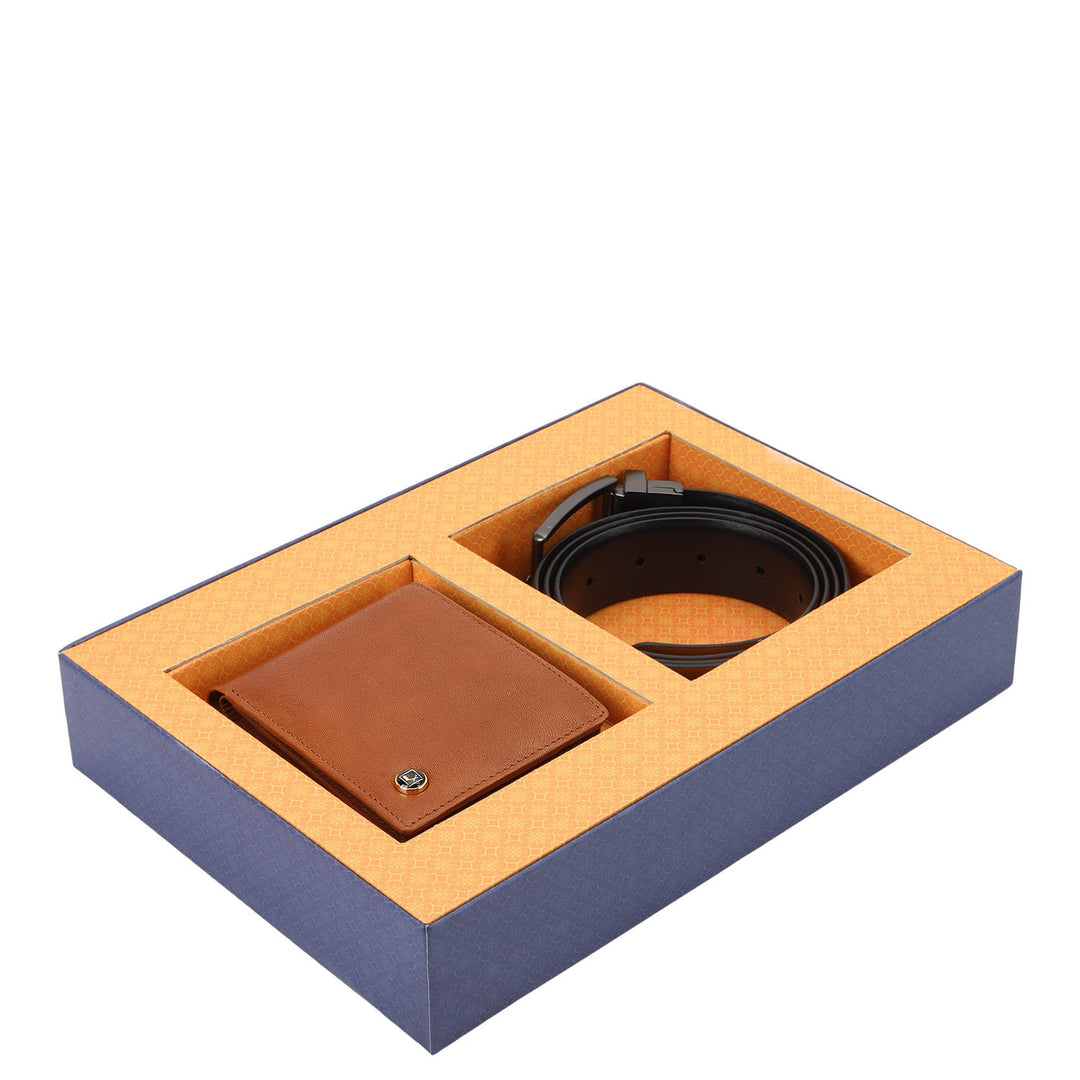 Online Exclusive Men's Gift Set - Cognac