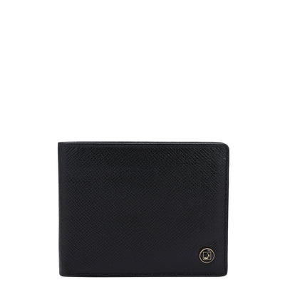 Black Saffiano Franzy Leather Mens Wallet & Belt Gift Set