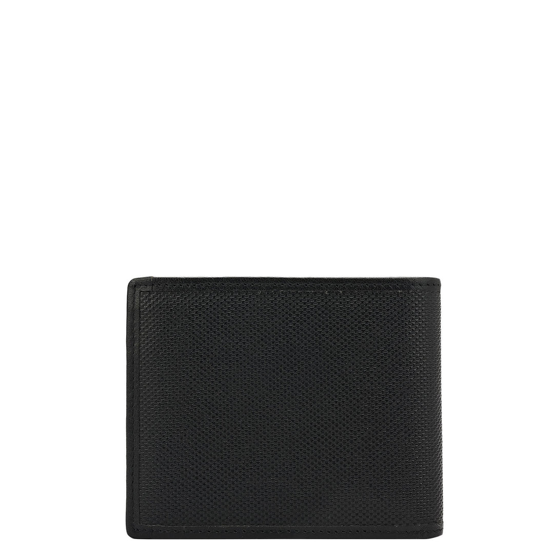 Black Fish Leather Mens Wallet & Belt Gift Set