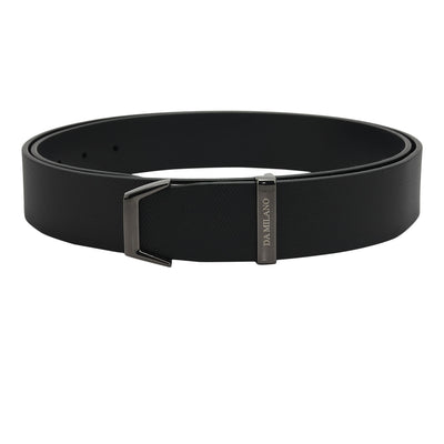 Black Fish Leather Mens Wallet & Belt Gift Set