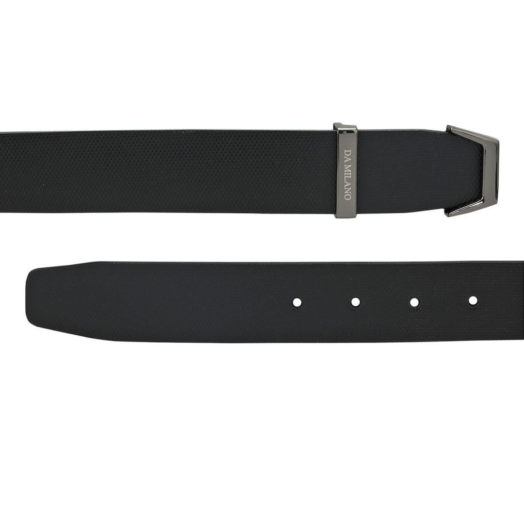 Black Fish Leather Mens Wallet & Belt Gift Set