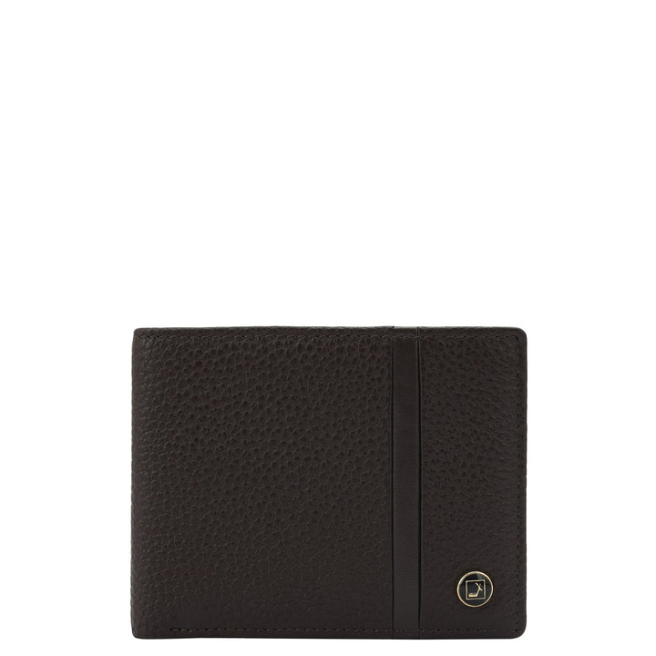 Chocolate Wax Leather Mens Wallet & Belt Gift Set