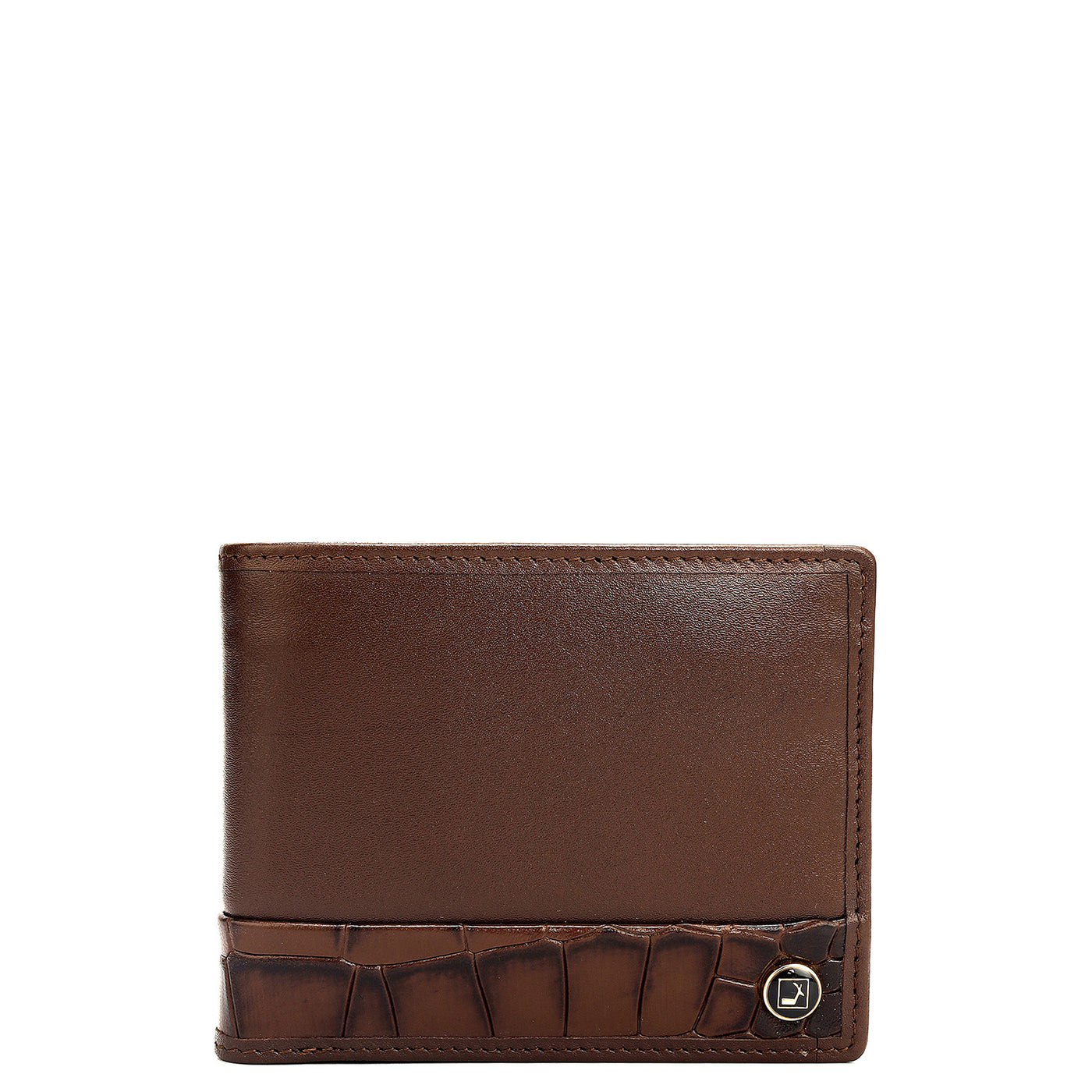 Black Brown Plain Croco Mens Wallet & Belt Gift Set