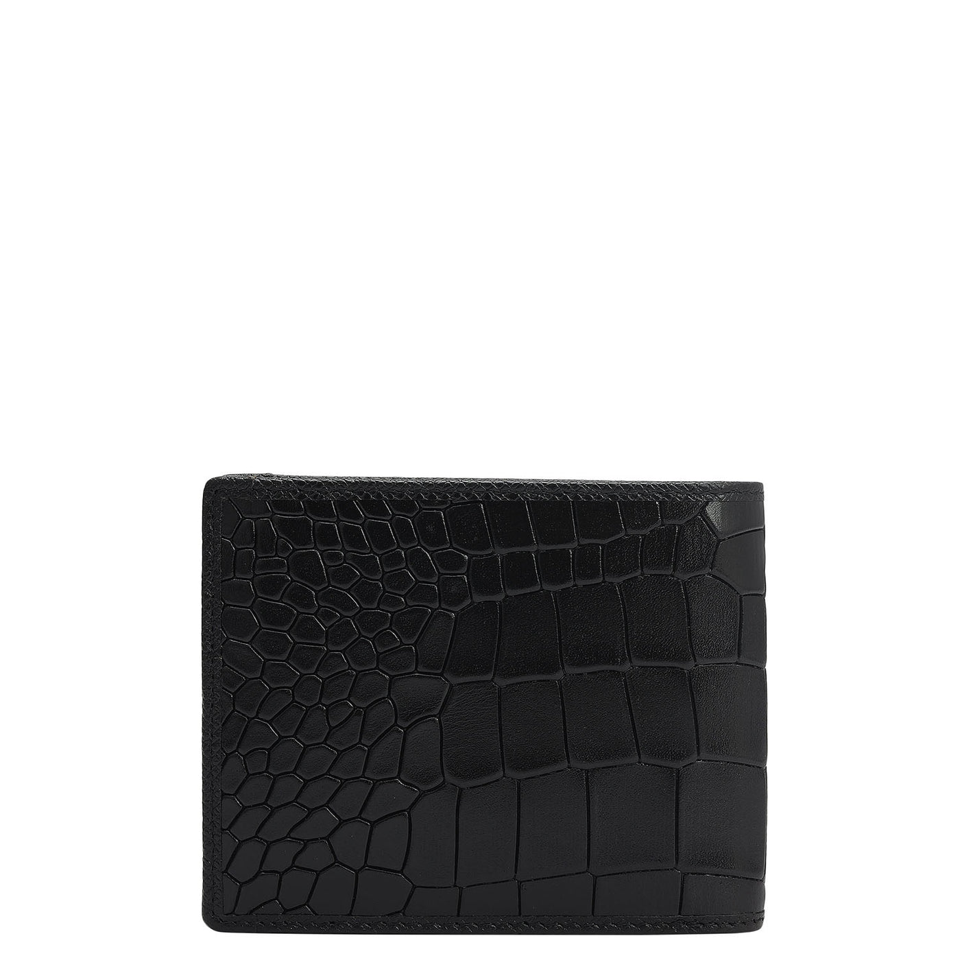 Black Croco Mens Wallet & Belt Gift Set