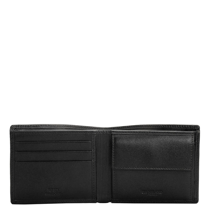 Black Plain Croco Mens Wallet & Belt Gift Set