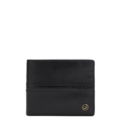 Black Brown Plain Mens Wallet & Belt Gift Set