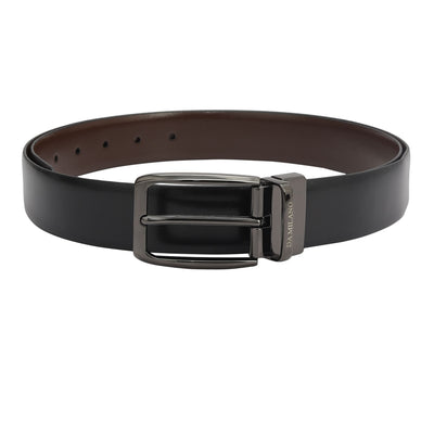 Black Brown Plain Mens Wallet & Belt Gift Set