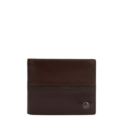 Brown Plain Mens Wallet & Belt Gift Set