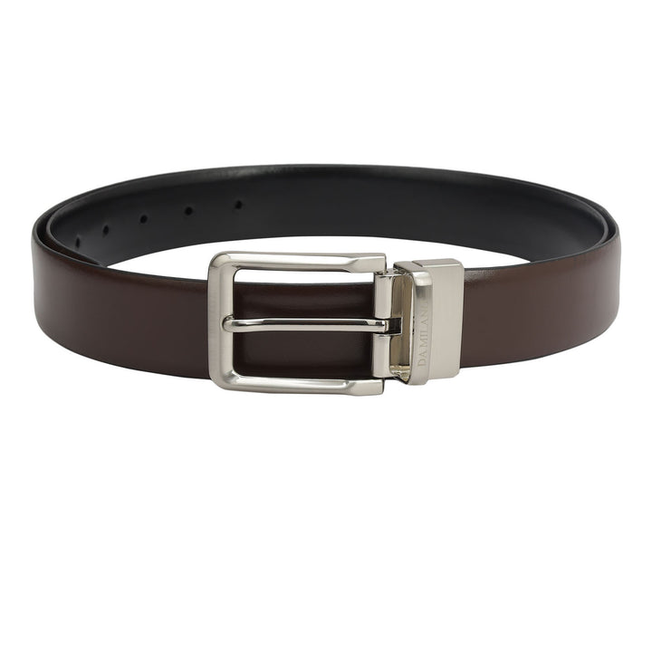 Brown Plain Mens Wallet & Belt Gift Set