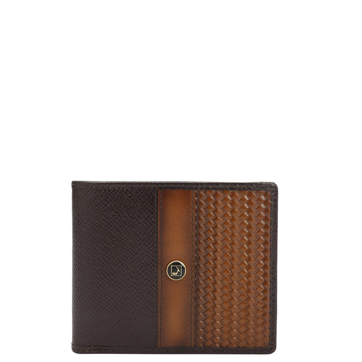 Brown Black Franzy Mat Emboss Mens Wallet & Belt Gift Set