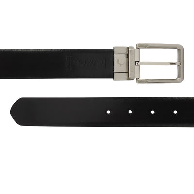 Brown Black Franzy Mat Emboss Mens Wallet & Belt Gift Set