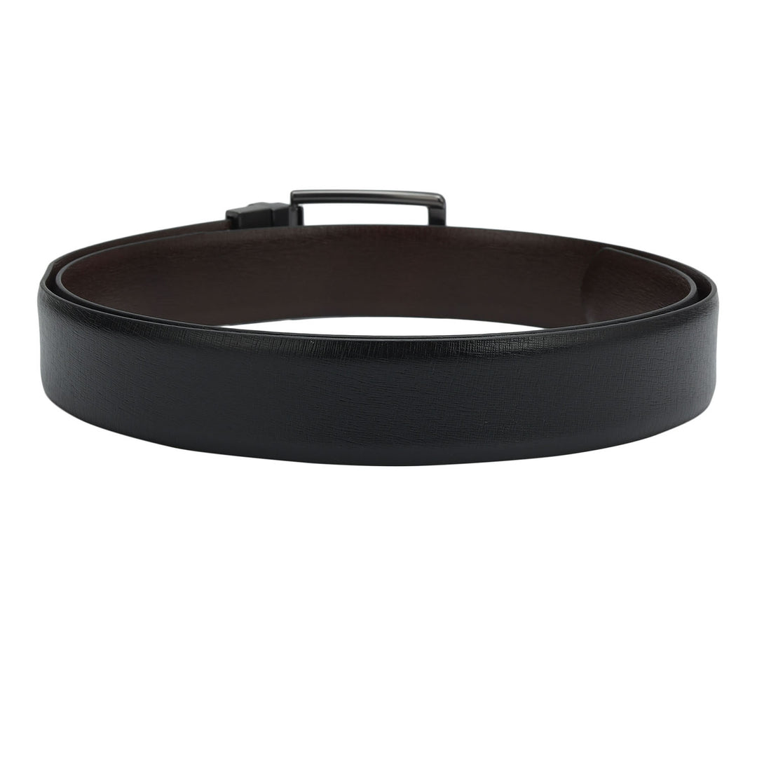 Black & Brown Franzy Leather Mens Wallet & Belt Gift Set