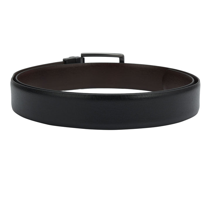 Black & Brown Franzy Leather Mens Wallet & Belt Gift Set