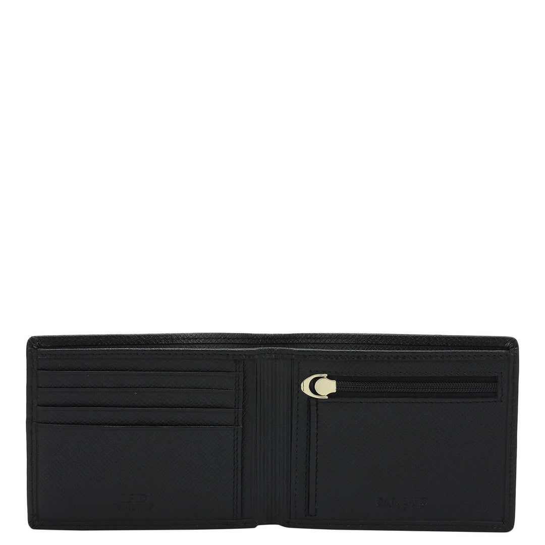 Black & Brown Franzy Leather Mens Wallet & Belt Gift Set