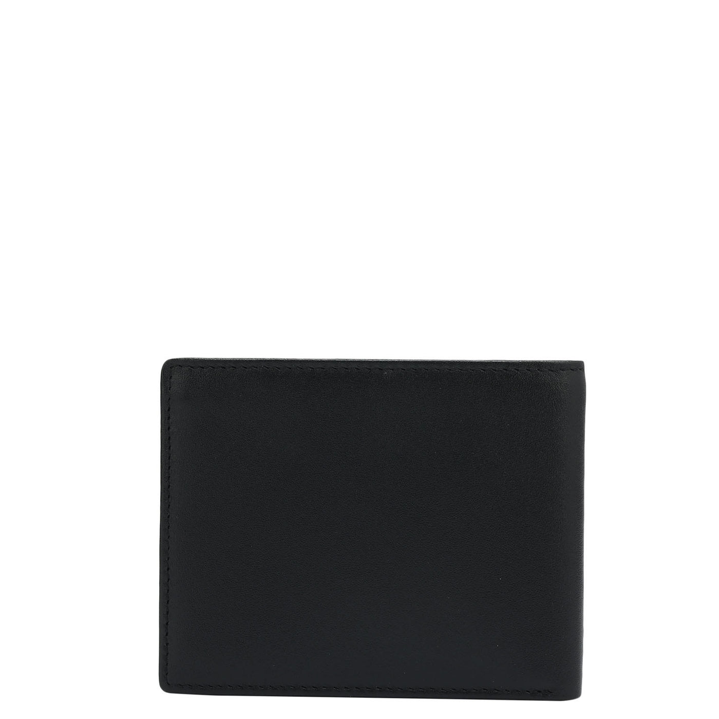 Black & Cognac Plain Leather Mens Wallet & Belt Gift Set