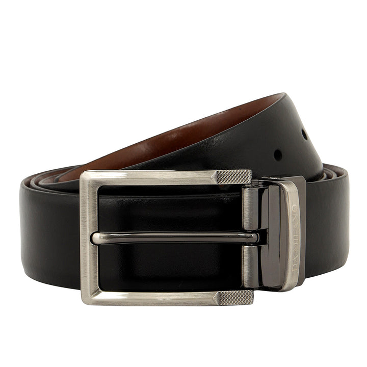 Plain Leather Men's Gift Set - Black & Cognac
