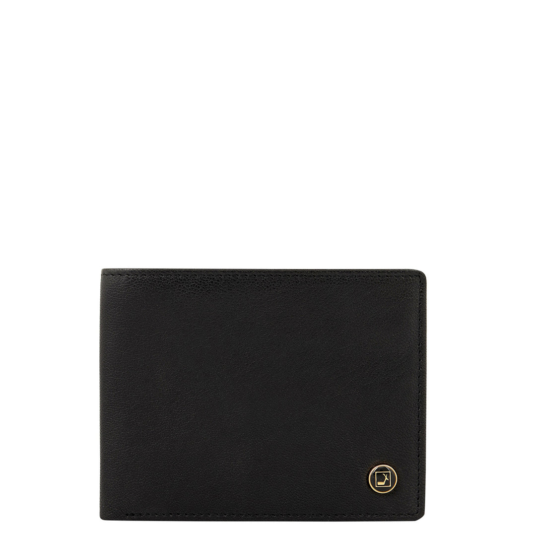 Plain Leather Men's Gift Set - Black & Cognac
