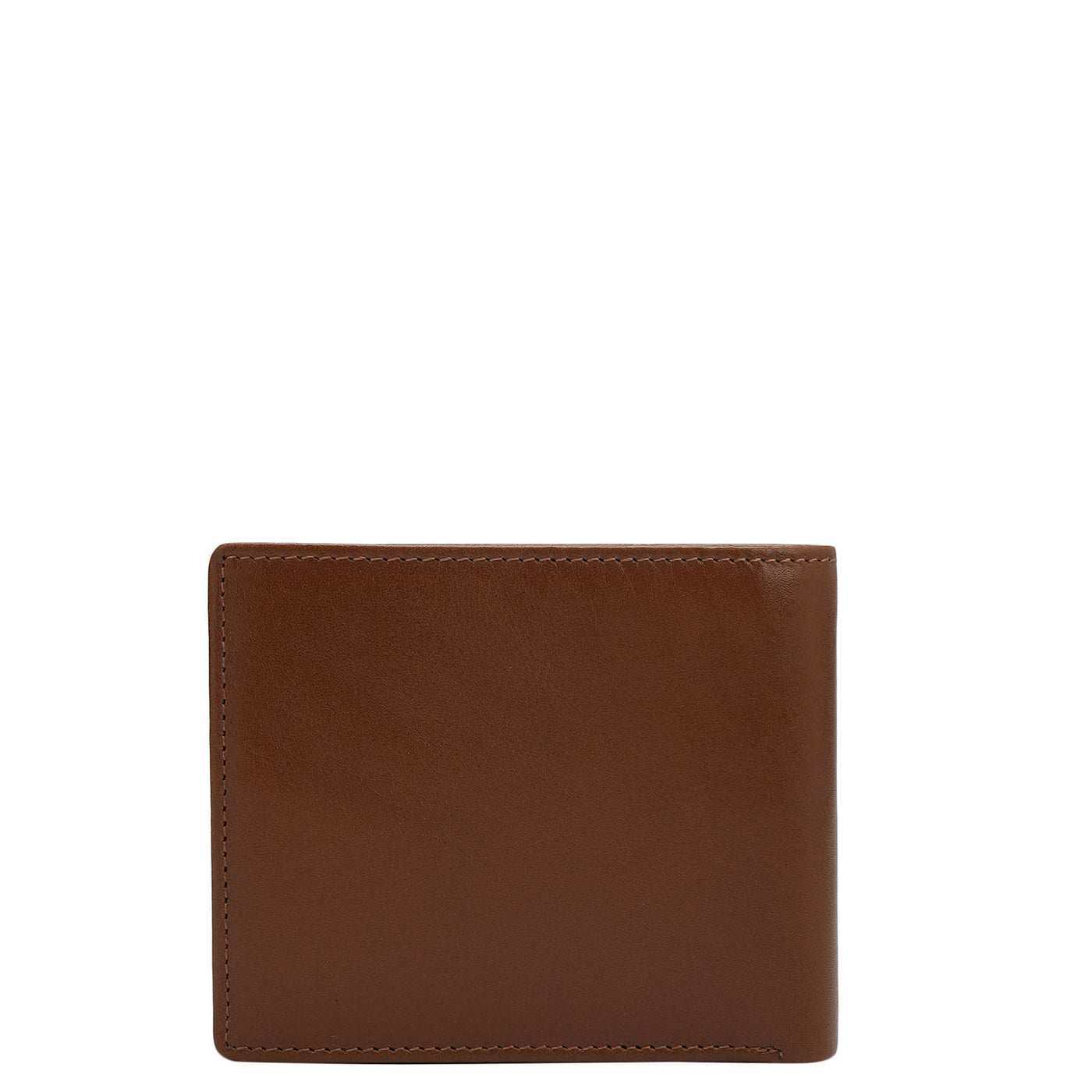 Cognac Plain Leather Mens Wallet & Belt Gift Set