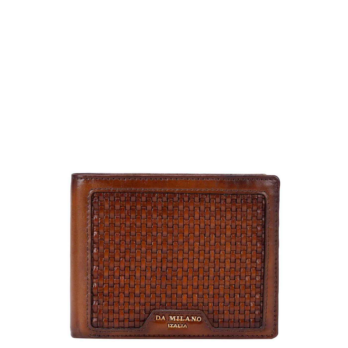 Cognac Mat Plain Leather Mens Wallet & Belt Gift Set