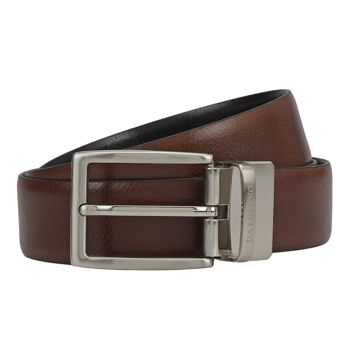 Cognac Wax Leather Mens Wallet & Belt Gift Set