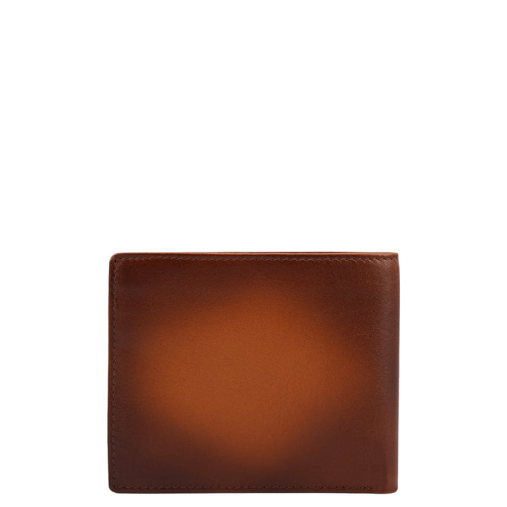 Cognac Plain Leather Mens Wallet & Belt Gift Set